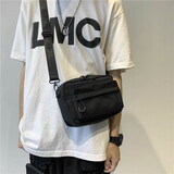 牧瑾斜挎包男士小包女潮牌休闲百搭简约单肩小背包街头轻便手机小挎包