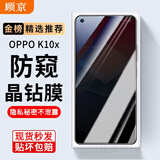 顾京OPPO K10x钢化膜防窥膜oppok10x全屏覆盖高清抗指纹抗蓝光防摔防爆玻璃手机保护贴膜 【防窥版丨隐私保护防偷看】1片装
