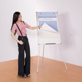 AUCS 60*90cm移动白板支架式磁性写字板会议室办公室挂纸夹纸儿童家庭学生黑板家用三脚架升降可折叠