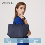 LACOSTE法国鳄鱼女包L1212系列大容量托特包手提单肩包|NF2037PO 141/深蓝色