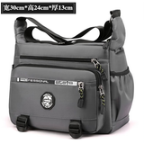 olevo工具包便携式男斜挎结实耐用劳保帆布水电工包木工耐磨五金工具包 大号加厚牛津工具包灰