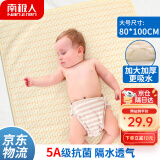 南极人（Nanjiren）婴儿隔尿垫纯棉可洗超大防水姨妈垫非一次性老人护理床垫80*100cm