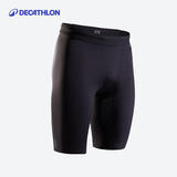 迪卡侬（DECATHLON）运动短裤男夏季速干透气训练防磨跑步骑行五分铲球紧身裤MSCF 五分紧身裤(黑色) M