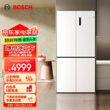 博世（BOSCH）【冰立方】497升十字对开四门超薄微平嵌入式冰箱 国补以旧换新 净味变温一级能效白色K1EC49208C