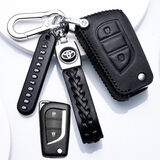 2023/24款丰田RAV4荣放两驱都市风尚四驱车真皮钥匙套rav4扣女包 A款 黑色（插入启动两键）