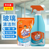 威猛先生玻璃清洁剂500g批发家用浴室窗户喷雾剂镜子清洁不留水痕去污防尘 （500g+420g）×1组 威猛