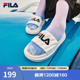 斐乐（FILA）女鞋运动拖鞋厚底凉拖沙滩鞋漂流船 奶白-GD 37.5