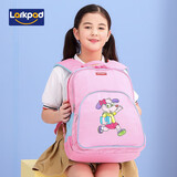 Larkpad（乐客派）儿童书包男女孩4-6年级超轻减负双肩小学生书包 221经典粉