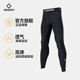 准者压缩紧身裤男2026春夏高弹速干篮球运动五七分健身裤训练打底短裤 长裤-纯正黑 ZZ1601135 2XL 185