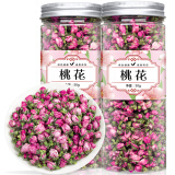 福茗源 花草茶 桃花茶 桃花瓣花苞特选桃花干手工挑选无硫熏花茶罐装50g