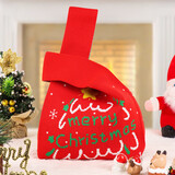 TaTanice 圣诞礼品袋圣诞节礼物袋针织袋手提包手提袋伴手礼袋实用手腕包