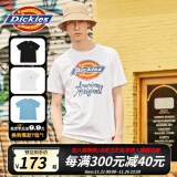 dickies 纯棉短袖T恤男 情侣男女同款 印花休闲百搭上衣7087 白色 S