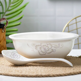 景德镇陶瓷汤碗大号家用9英寸水煮鱼汤盆瓷中式大碗酸菜鱼汤碗 简爱1个9英寸【无盖汤古】贈大勺