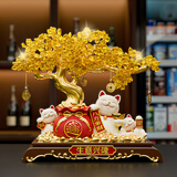 贝汉美（BHM）发财树新店开业大摆件客厅高档招财猫2026新款搬家乔迁礼物装饰品 精美礼盒- 生意兴隆 【招财进宝 财福双收】