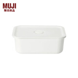 无印良品（MUJI） 聚丙烯可作为保存容器使用附气阀便当盒 饭盒 白色 长方形 325ml