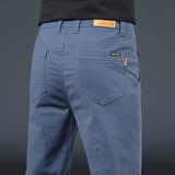 JJ高端休闲裤男春季裤子男直筒裤商务正装西装裤透气男裤春夏季 牛仔蓝 31 【适合体重125-135斤】