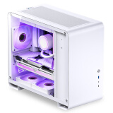 乔思伯（JONSBO）U4 Mini白色 MATX机箱（MATX主板/360冷排位/侧透钢化玻璃/支持背插主板/330-420mm显卡） 