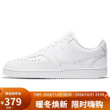 耐克NIKE板鞋女百搭缓震COURT VISION LOW运动鞋CD5434-100白38.5