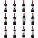 黑猫智利黑猫红酒赤霞珠干红GatoNegro 智利进口葡萄酒国际品牌猫酒 750ml毫升装（赤霞珠梅洛混酿）12瓶