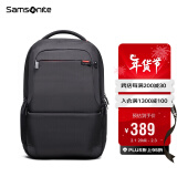 新秀丽（Samsonite）电脑包15.6英寸男女双肩背包书包商务背包旅行包36B 黑色