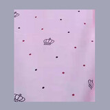 木阳森纯棉平纹纱布100%全棉斜纹包棉花棉絮被子衬布里布稀网布内胆布料 粉皇冠 一米【平纹加密布料】