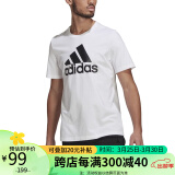 阿迪达斯 ADIDAS 男子 训练系列 M BL SJ T 运动 T恤 GK9121 2XL码