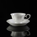 国涛简约纯白咖啡杯碟欧式骨瓷小奢华陶瓷咖啡器具配勺子印字定制logo 英式（1杯1碟1勺） 200ml