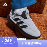 adidas ADIPUFF面包鞋柔软舒适保暖可踩跟棉鞋冬季阿迪达斯轻运动 轨道灰/黑色 39