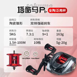 塔酷马P1微物远投水滴轮防炸线双线杯超轻泛用打黑金属路亚渔线轮单买 P1+ 全陶轴承【改装版】泛用线杯 左手型