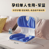 INIU孕妇哺乳椅喂奶神器座椅床上靠背椅榻榻米沙发懒人专用坐凳子 【孕妇单人椅一个】军蓝食品级环