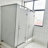 公共卫生间隔断 学校工厂厕所隔断板抗倍特板PVC洗手间防水隔墙门 12mm厚防水抗倍特板含不锈钢配件