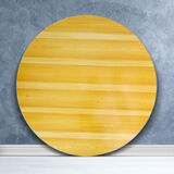 斯丽凯实用餐桌面餐饮圆形台面家用酒店桌脚折叠圆桌面板加厚大圆桌 银耳木纹 1.2m 桌面