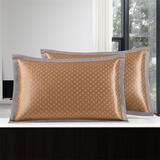 SHIFTEND枕套夏天家用双面凉席冰藤枕头套成人藤面绣花枕芯套学生凉竹枕套 【1条】冰藤饼干花枕套 （48X74）双面可用