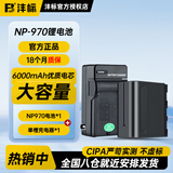 沣标（FB） NP-F970/F750直播LED补光灯专用电池/监视器图传/摄影灯摄像灯影视灯锂电池 NP-F970-B(6000mAh)+单槽充电器