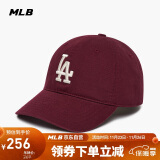 MLB帽子男女情侣棒球帽大标软顶鸭舌帽四季运动帽3ACP6601N-07RDS-F