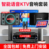 奇声（QISHENG） 家庭ktv音响套装点歌机卡拉ok点唱一体机家用影院K歌会议室设备全套电视客厅音箱专业唱歌组合 升级双十寸+22寸立式点歌机+充电话筒