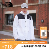 北面（The North Face）【经典款】防风夹克男女同款防泼水外套户外保暖春季上新|81NO FN4/白色 L/175