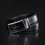 红蜻蜓男士皮带腰带韩版牛皮情人节头潮流商务裤带6458J3359 黑色(6458J3359) 110cm