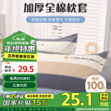 艾薇枕头套枕套一对纯棉家用全棉单人枕套枕芯套 罗马时代 48*74cm