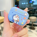 匠心臣 适用airpods4/3保护套卡通动漫哆啦A梦airpods pro二代苹果无线蓝牙耳机pods1/2全包磨砂防摔亲肤 【喝奶茶哆啦A梦】 新款AirPods 4代