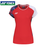 YONEX尤尼克斯羽毛球服国家队球迷版情侣女款短袖20776CR水晶红M码