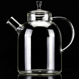 嘉亿元电陶炉玻璃烧水壶煮茶壶单壶耐高温大号加厚大容量煮茶炉套装家用 无内胆壶 2000ML