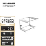 科勒（KOHLER） 格跃浴室挂件置物架马桶刷架纸巾盒卷纸架 置物架150mm抛光镀铬