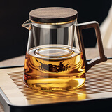 忆壶茶（YIHUTEA）茶壶玻璃泡茶壶煮茶器加厚耐高温茶水分离茶杯套装办公沏茶大容量 【升级大容量-透明】茶壶 800ml