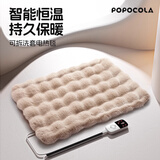 POPOCOLA宠物电热毯恒温加热冬季猫咪狗狗电褥子猫窝取暖器恒温加热垫小型 9挡控温XS号+杏色泡泡绒保暖套