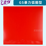 729RITC反胶乒乓球拍胶皮GS普及套乒乓球皮儿童入门初学者训练型套胶 GS红色【无包装】一片