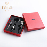 梵卡奇（FANKAQI）红酒杯开瓶器套装海马刀红酒瓶塞酒环四件套配件 开瓶器4件套【中国红包装】