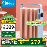 美的（Midea）取暖器家用暖风机电暖器电热油汀电暖气卧室大面积烤火炉暖手宝低音智能节能省电速热家电国家补贴 【蓝色经典款】HYW22KA