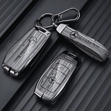 绅创奔驰钥匙套26款 E300l E260l c260l c200l GLC/B/E包扣壳S级 奔驰-A款-白色木纹款