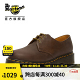 马丁（DR.MARTENS）1461 Bex 气质经典疯马皮厚底男女款3孔马丁单鞋 深棕色 36